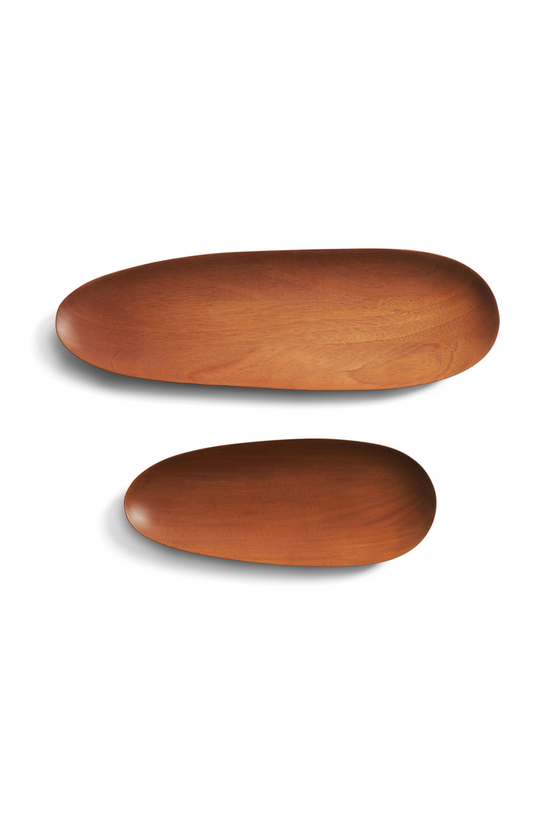 Hand-carved Oval Boards Set (2) | Ethnicraft Thin | Woodfurniture.com