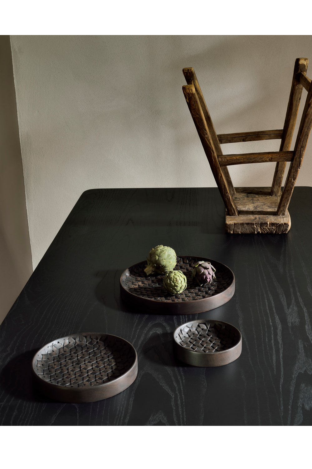 Brown Mahogany Bowl Set (3) | Ethnicraft Tampa | Woodfurniture.com