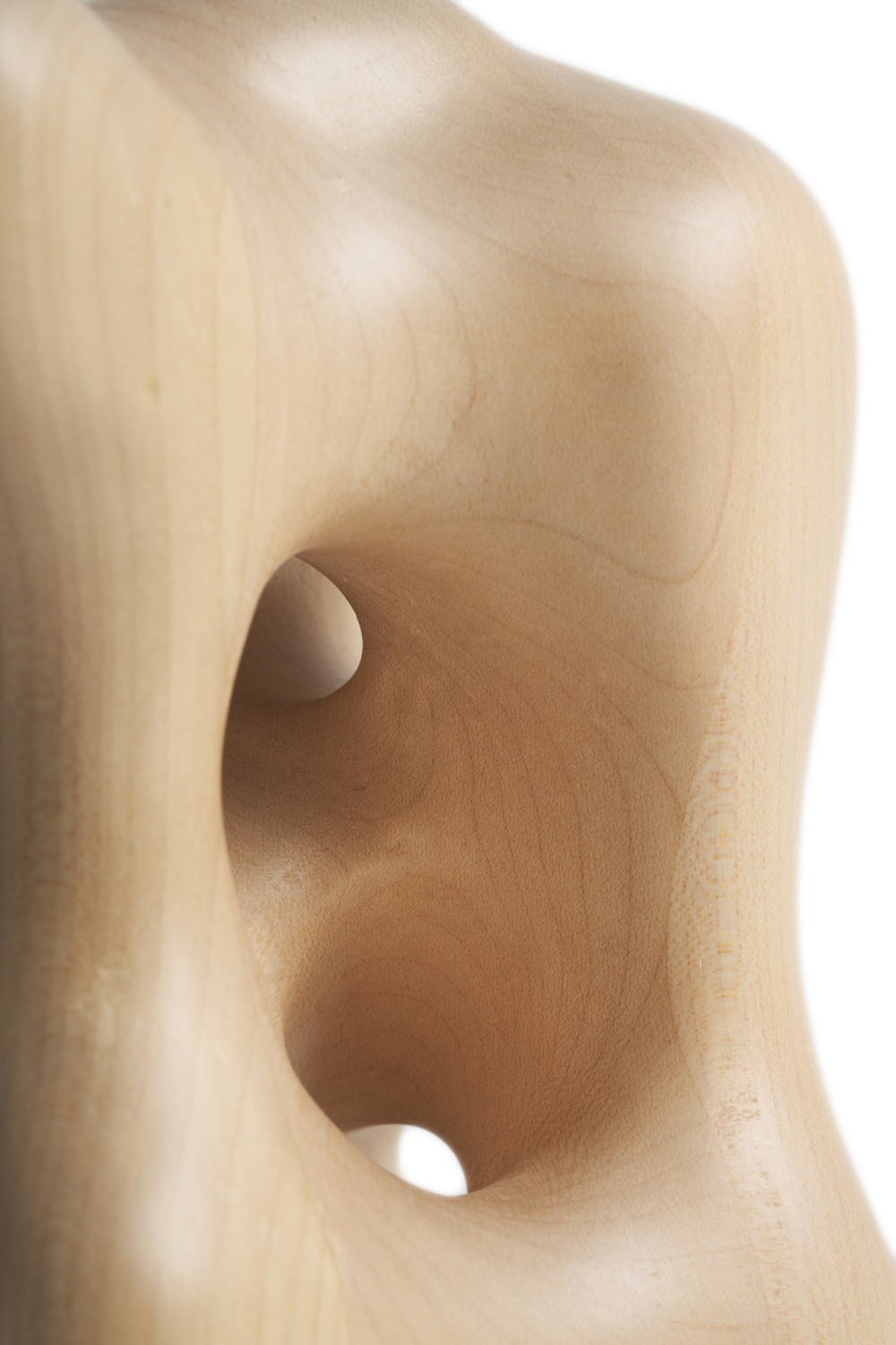 Varnished Sycamore Abstract Sculpture | Ethnicraft Organic | Woodfurniture.com