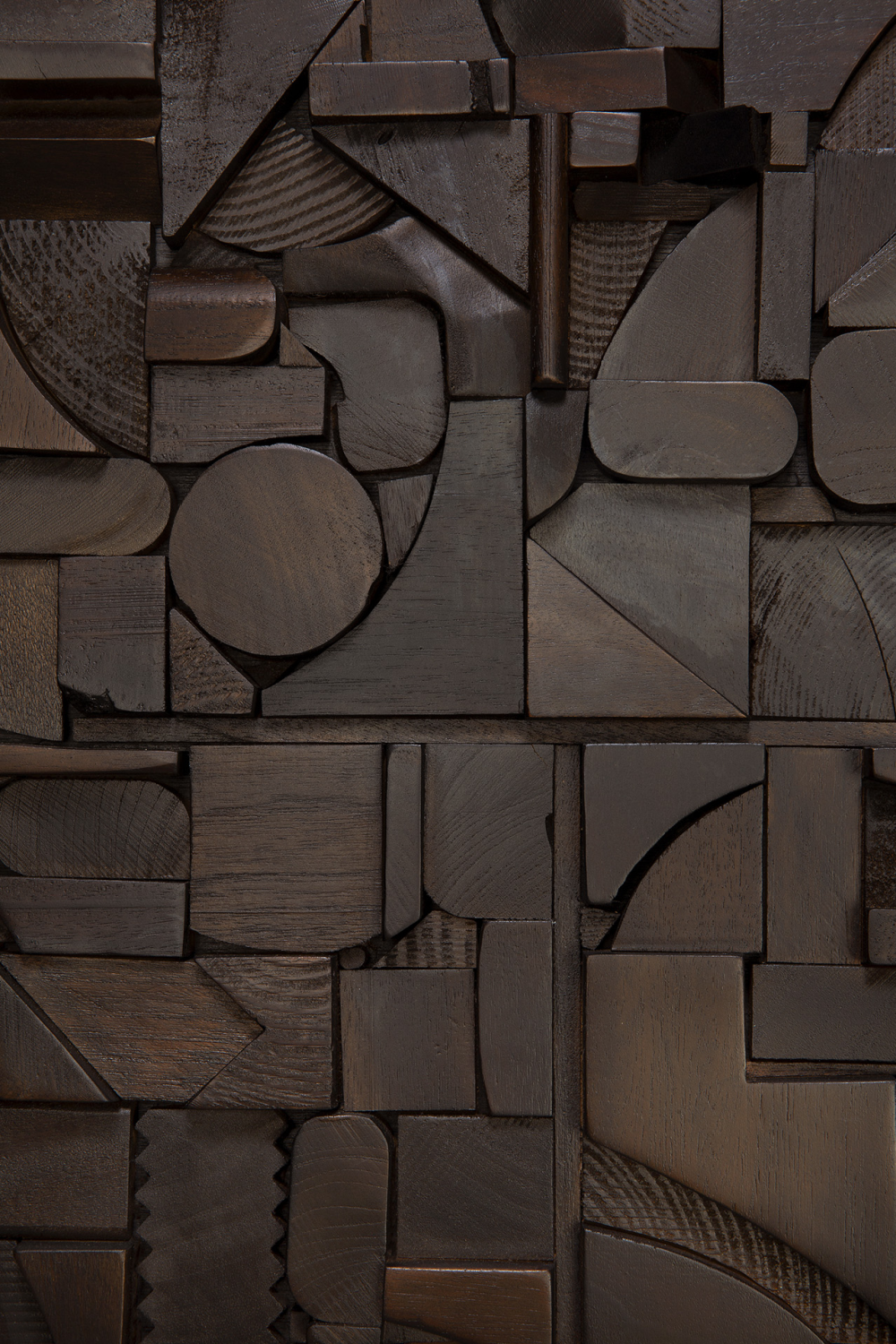 Rectangular Puzzle Wall Art | Ethnicraft Bricks  | Woodfurniture.com