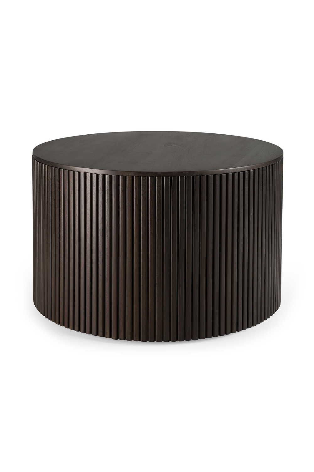 Round Storage Coffee Table | Ethnicraft Roller Max | Woodfurniture.com