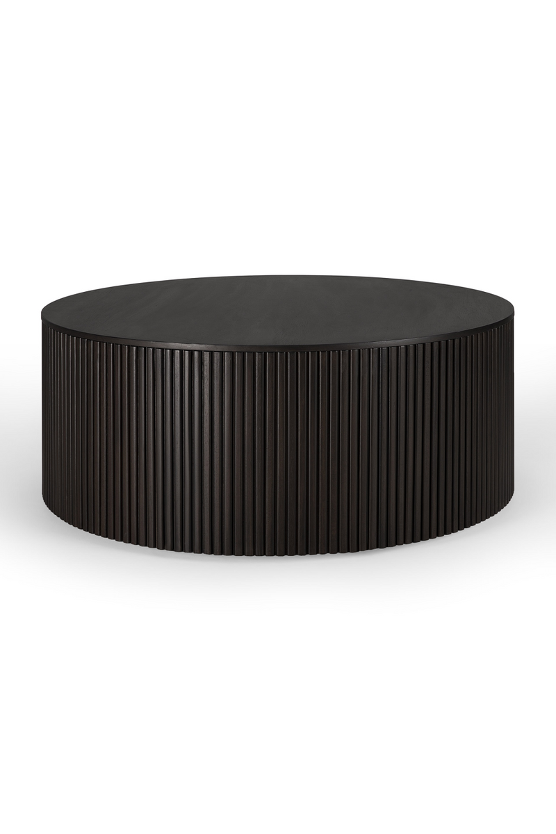 Round Storage Coffee Table | Ethnicraft Roller Max | Woodfurniture.com
