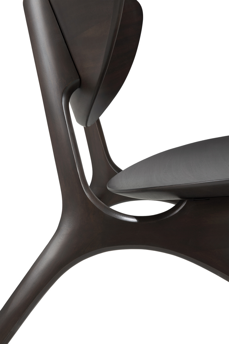 Mahogany Curved Lounge Chair | Ethnicraft Eye | Woodfurniture.com