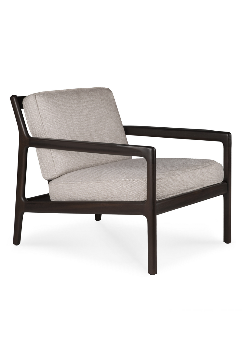 Cushioned Mahogany Lounge Chair | Ethnicraft Jack | Woodfurniture.com