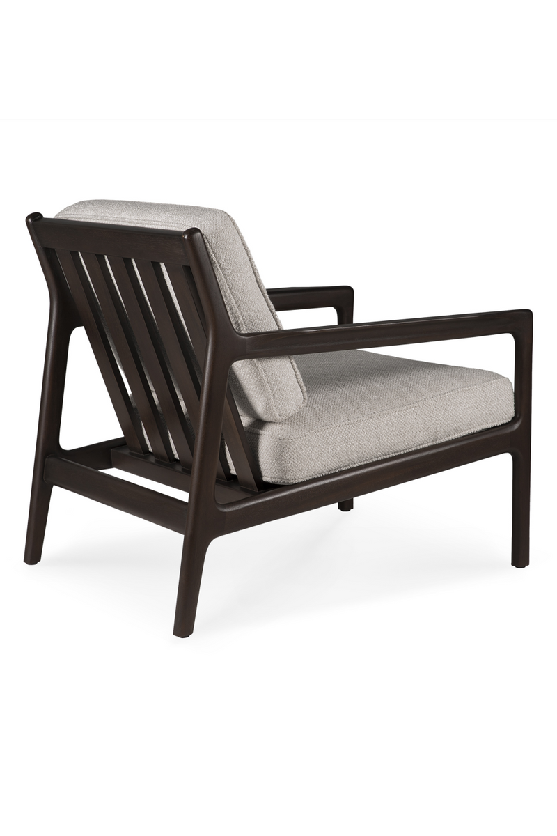 Cushioned Mahogany Lounge Chair | Ethnicraft Jack | Woodfurniture.com