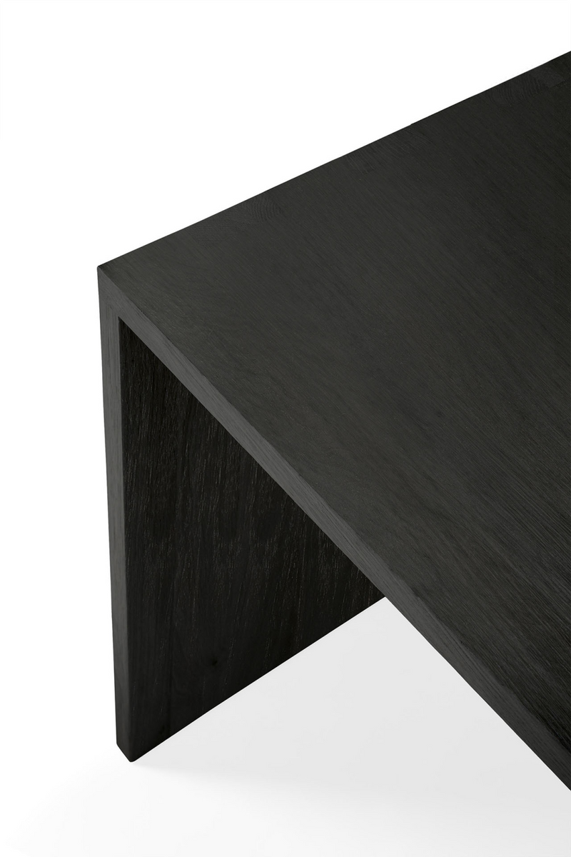 Rectangular Black Oak Desk | Ethnicraft U | WoodFurniture.com