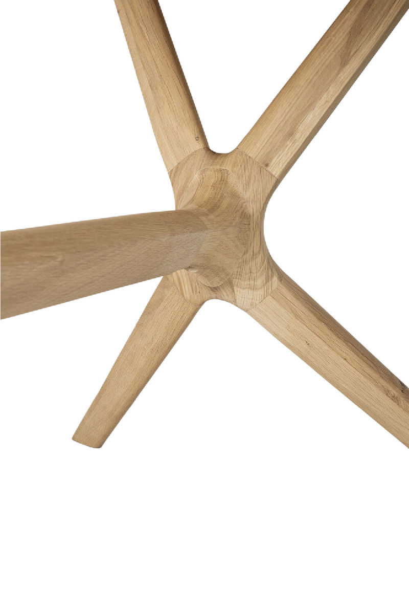 Cross Leg Oak Dining Table | Ethnicraft Oak | Woodfurniture.com