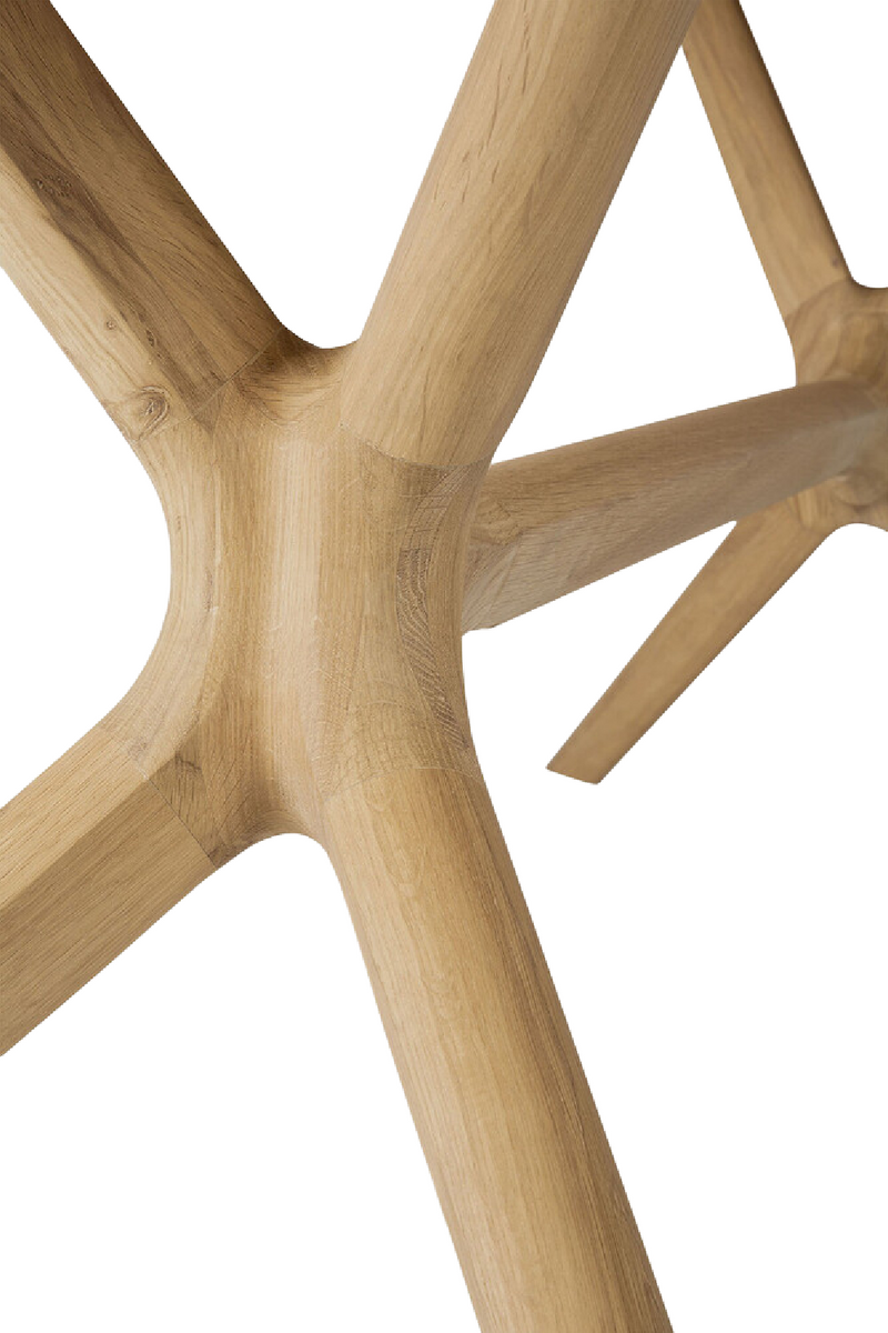 Cross Leg Oak Dining Table | Ethnicraft Oak | Woodfurniture.com