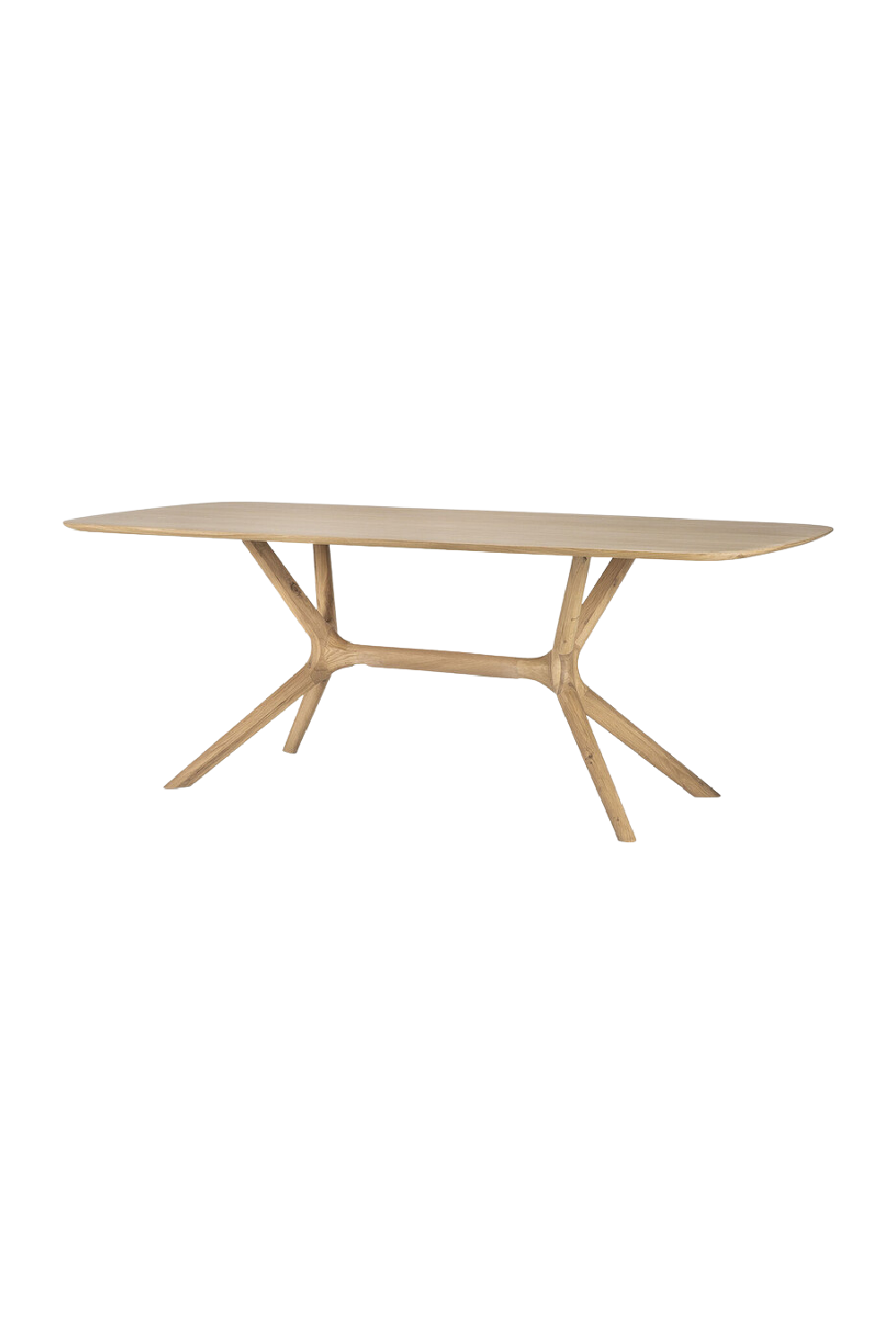 Cross Leg Oak Dining Table | Ethnicraft Oak | Woodfurniture.com