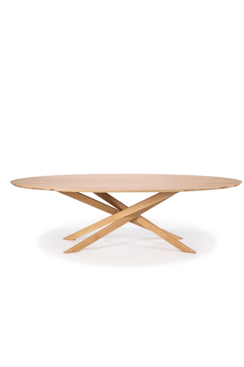 Oval Oak Dining Table | Ethnicraft Mikado | Woodfurniture.com