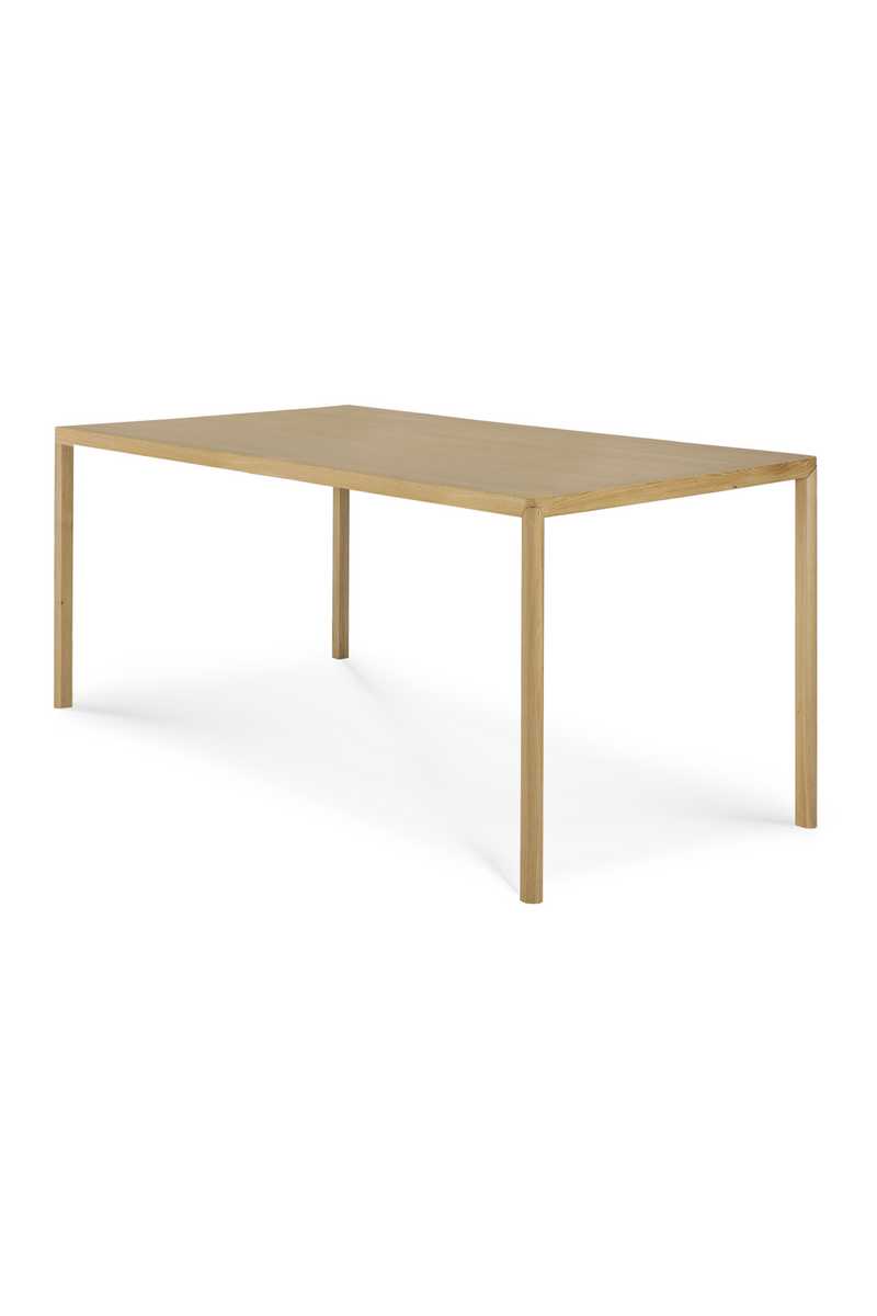 Varnished Oak Scandi Dining Table | Ethnicraft Air | Woodfurniture.com