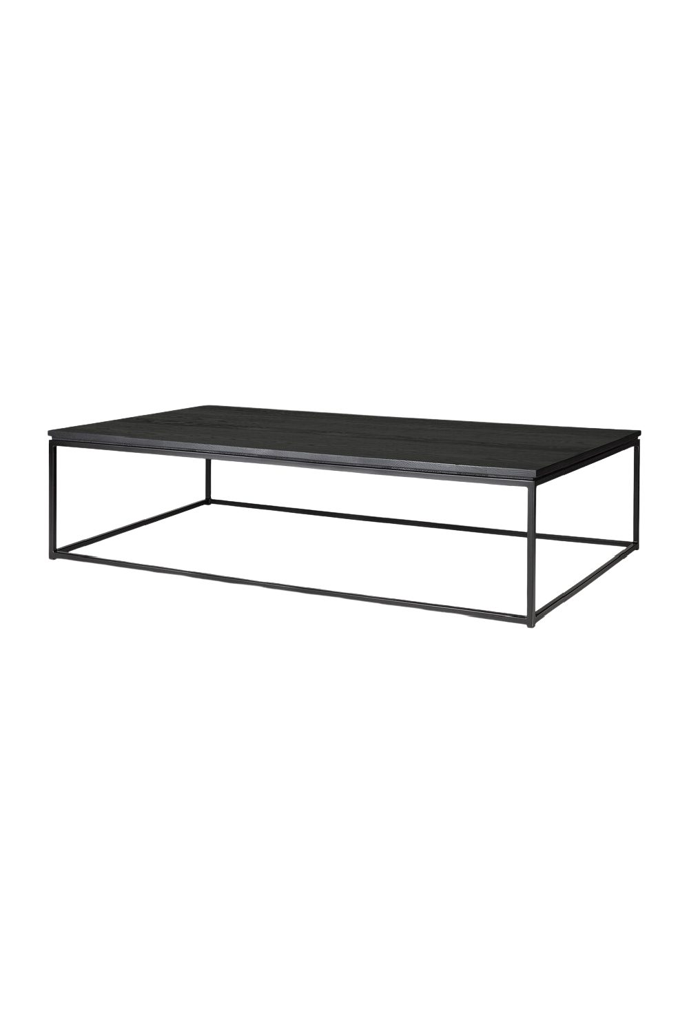 Black Metal Frame Coffee Table | Ethnicraft Thin | Woodfurniture.com