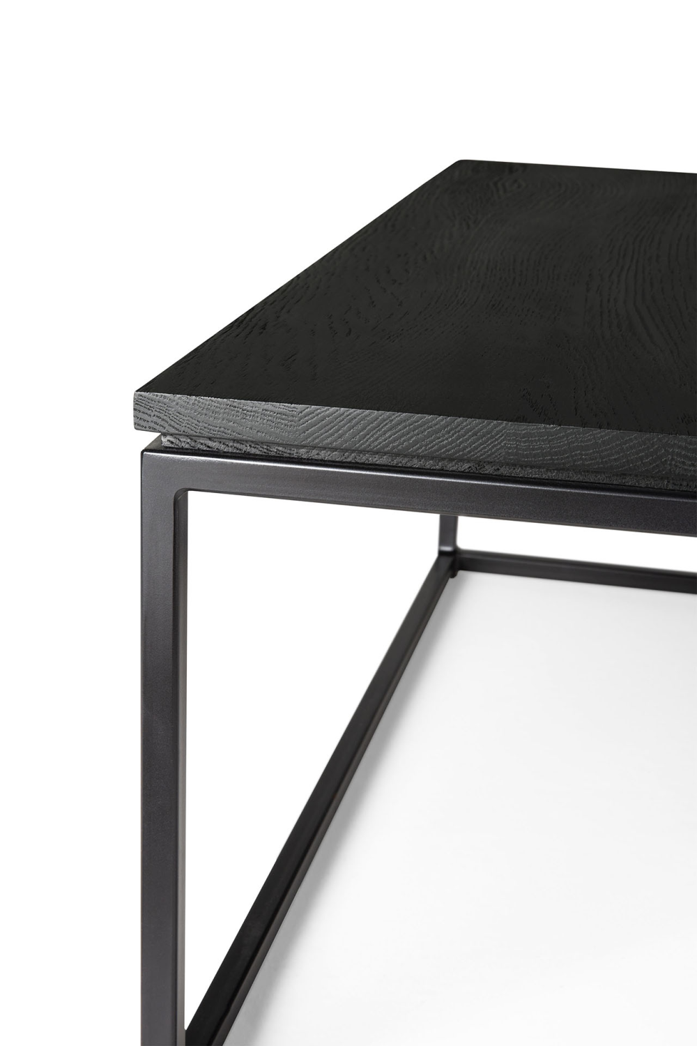 Black Metal Frame Coffee Table | Ethnicraft Thin | Woodfurniture.com