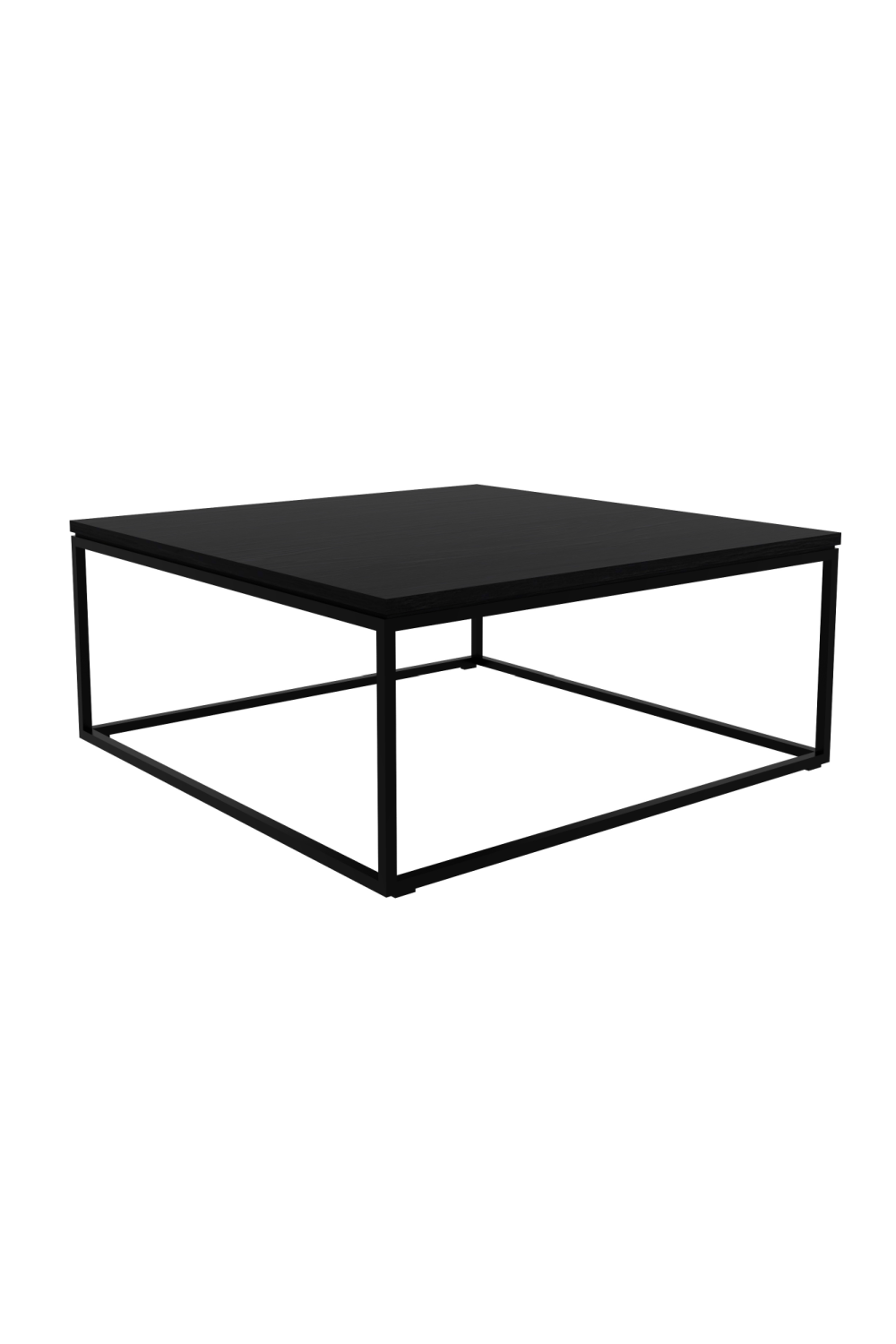 Black Metal Frame Coffee Table | Ethnicraft Thin | Woodfurniture.com