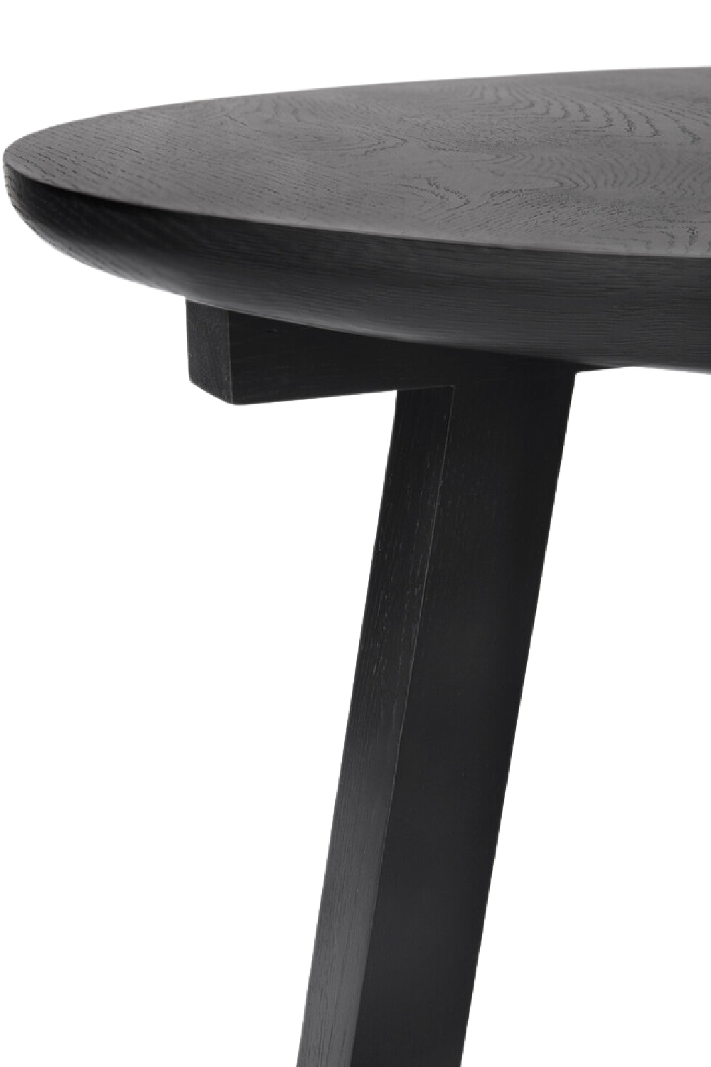 Minimalist Round Side Table | Ethnicraft Tripod | Woodfurniture.com