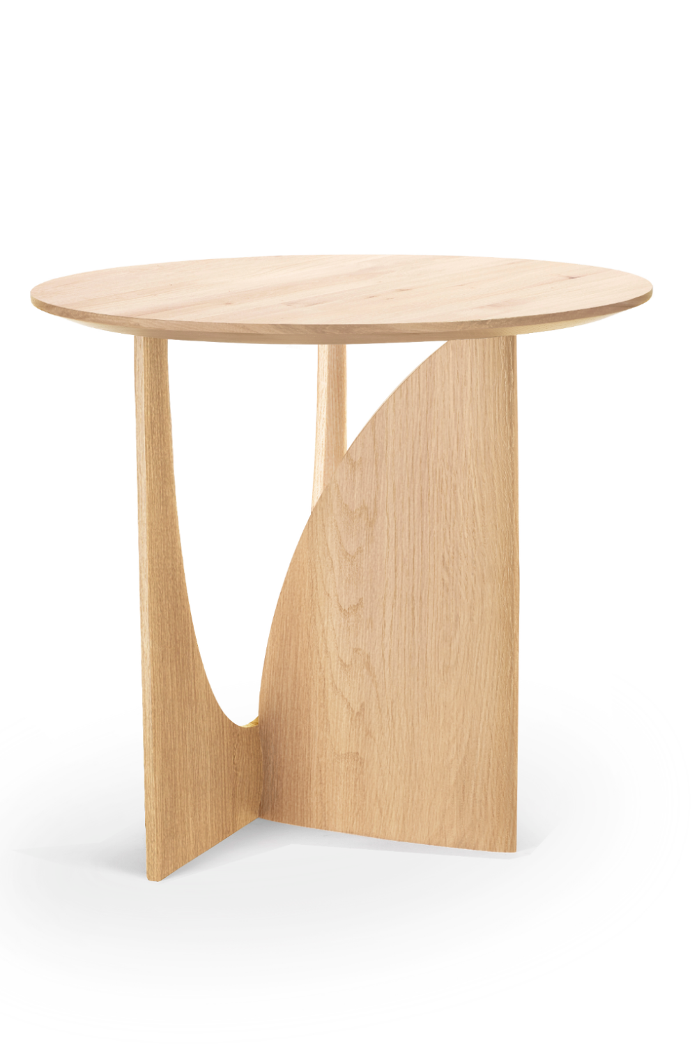 Modern Varnished Side Table | Ethnicraft Geometric | Woodfurniture.com