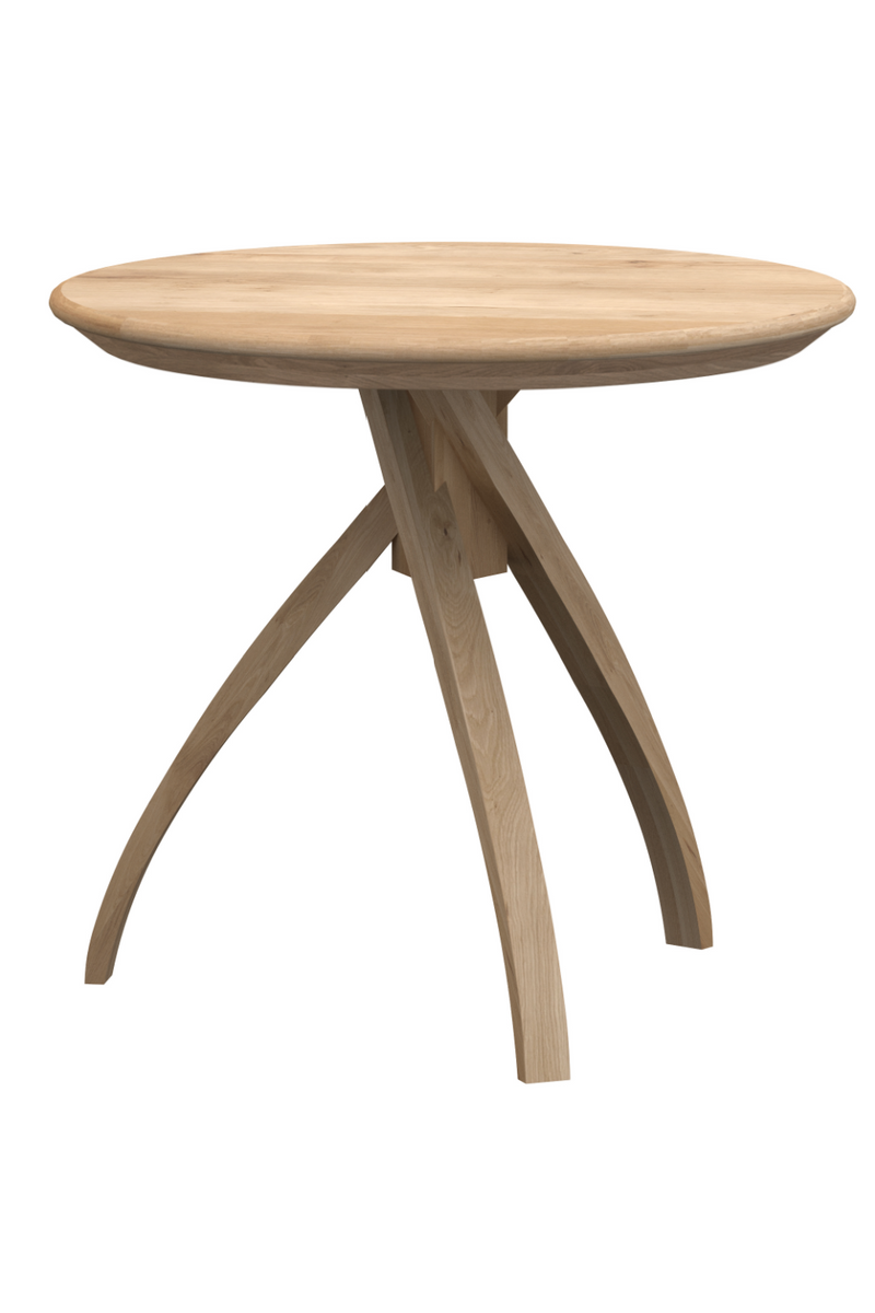 Oak Tripod Side Table | Ethnicraft Twist | Wood Furniture