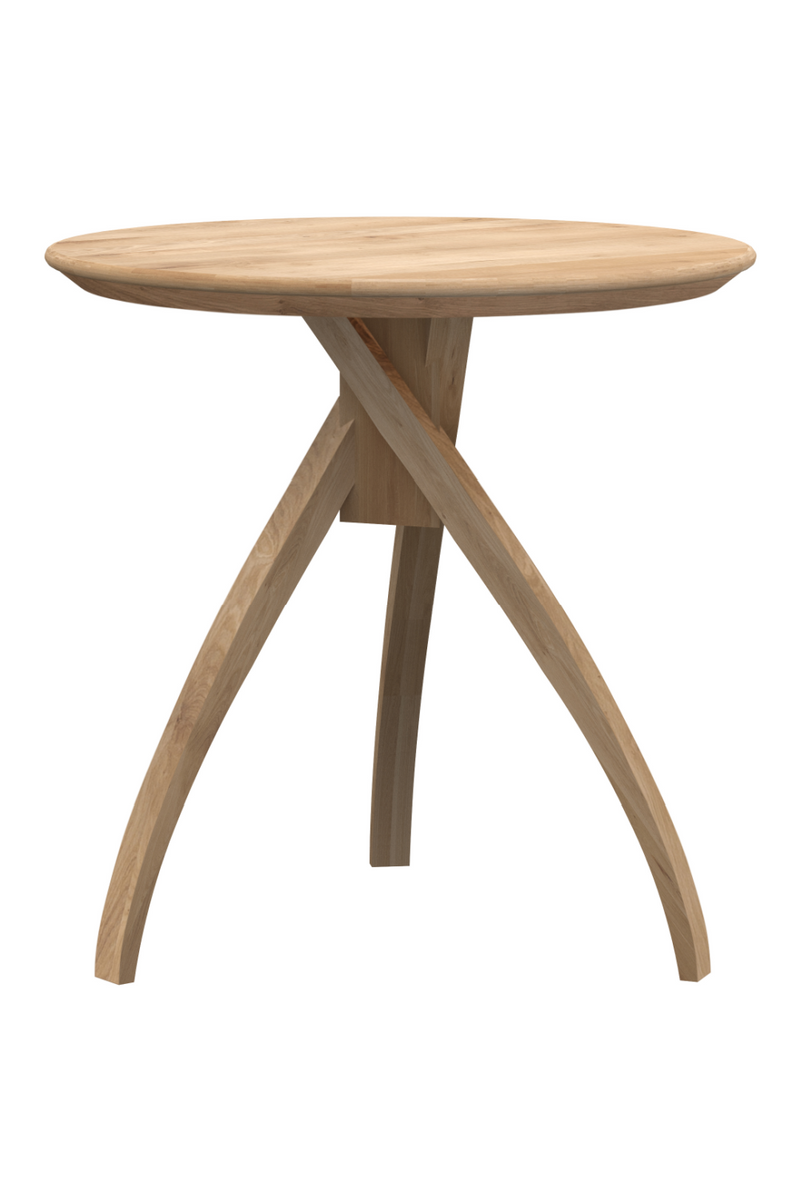 Oak Tripod Side Table | Ethnicraft Twist | Wood Furniture