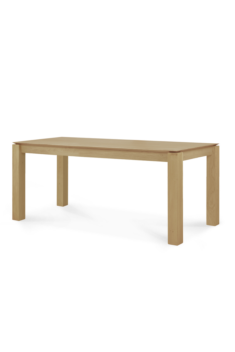Solid Oak Dining Table | Ethnicraft Slice | Woodfurniture.com