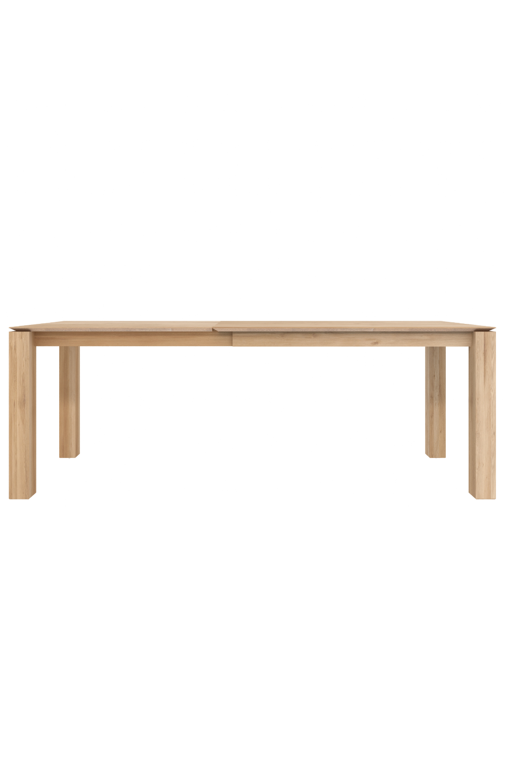 Oiled Oak Extendable Dining Table | Ethnicraft Slice | Woodfurniture.com