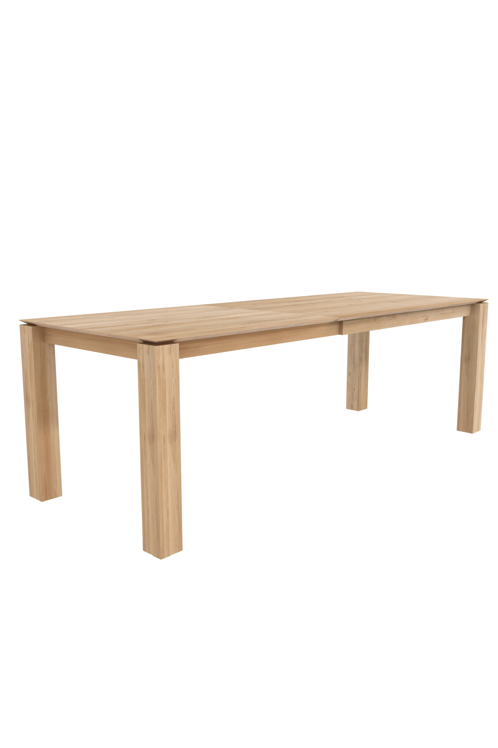 Oiled Oak Extendable Dining Table | Ethnicraft Slice | Woodfurniture.com