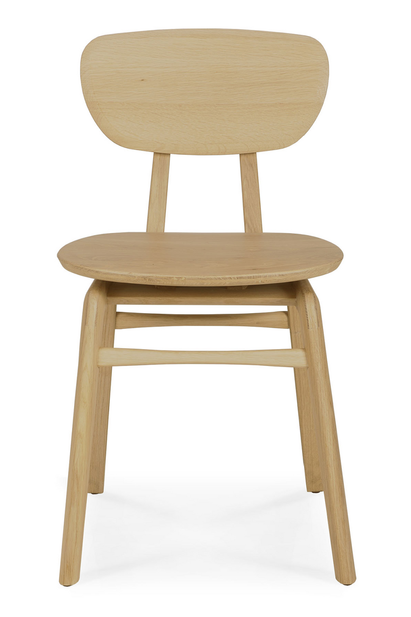Oak Minimalistic Dining Chair | Ethnicraft Pebble | WoodFurniture.com