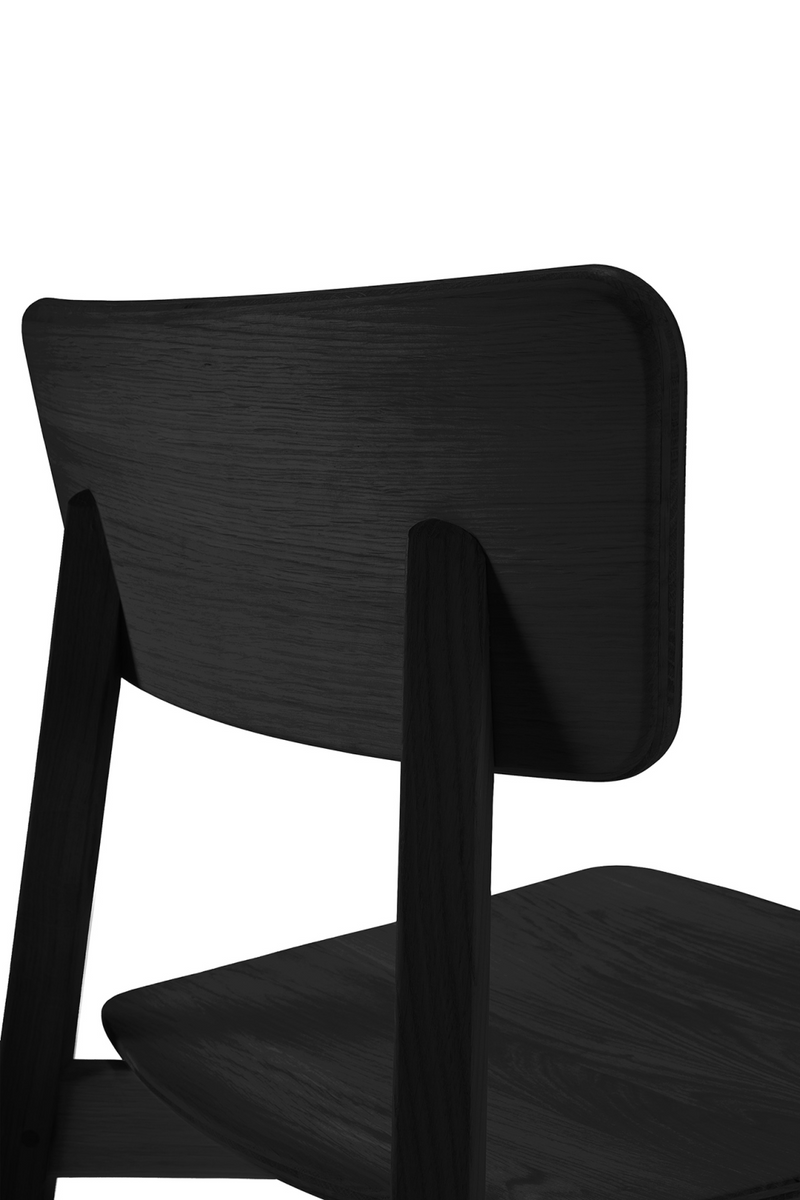 Varnished Oak Minimalist Dining Chair | Ethnicraft Casale | Woodfurniture.com