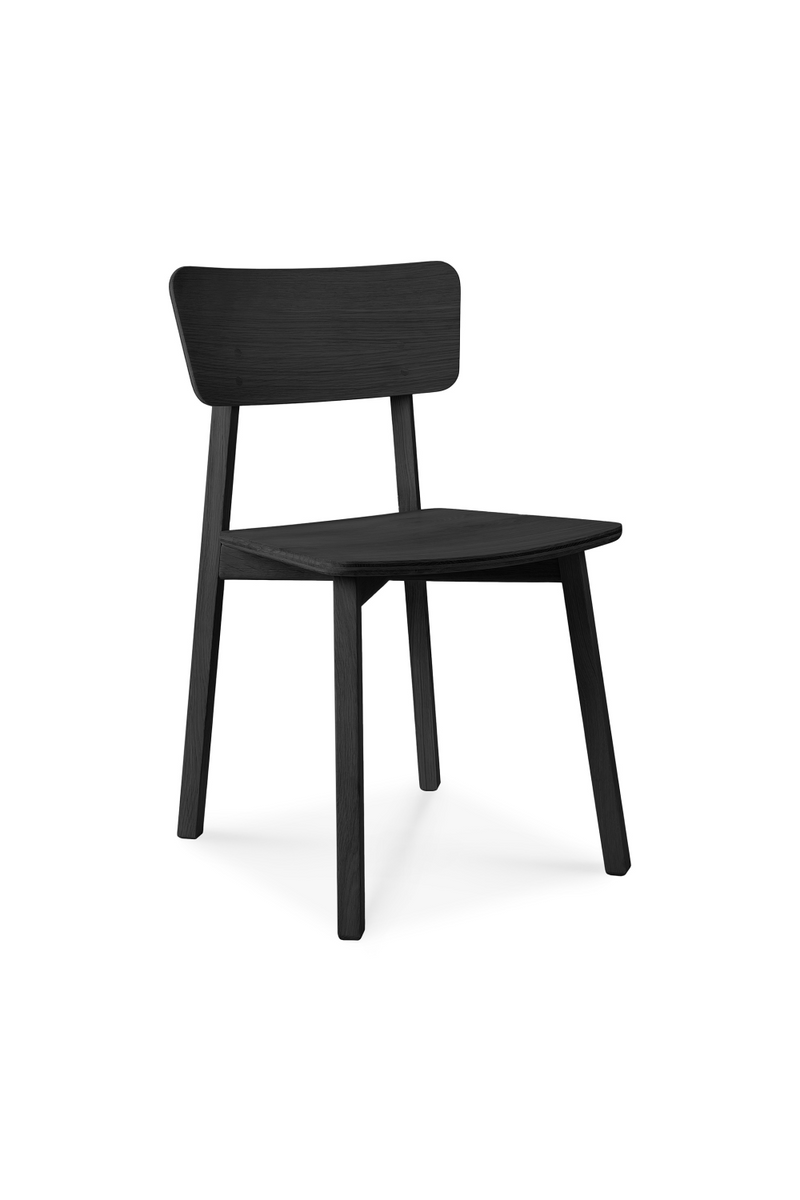 Varnished Oak Minimalist Dining Chair | Ethnicraft Casale | Woodfurniture.com