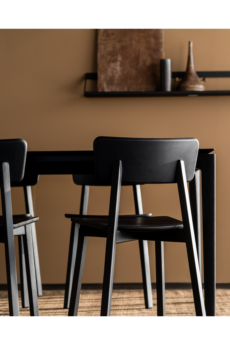 Varnished Oak Minimalist Dining Chair | Ethnicraft Casale | Woodfurniture.com