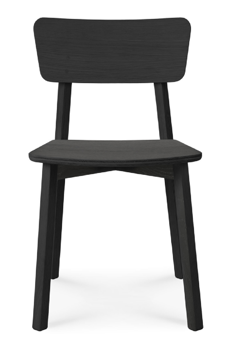 Varnished Oak Minimalist Dining Chair | Ethnicraft Casale | Woodfurniture.com