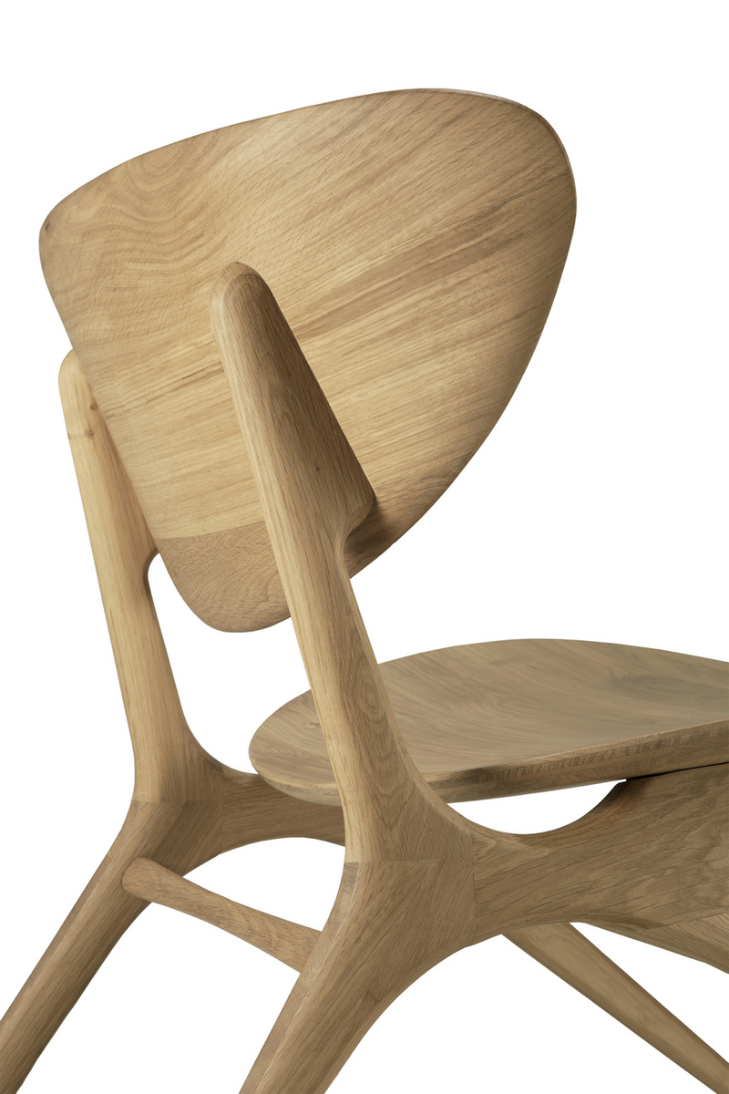 Oak Curved Lounge Chair | Ethnicraft Eye | Woodfurniture.com