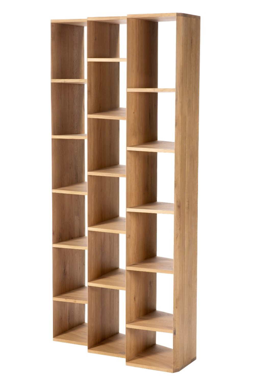 Oiled Oak Bookcase | Ethnicraft Stairs | Woodfurniture.com