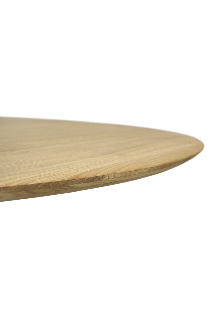 Round Oak Dining Table | Ethnicraft Corto | Woodfurniture.com