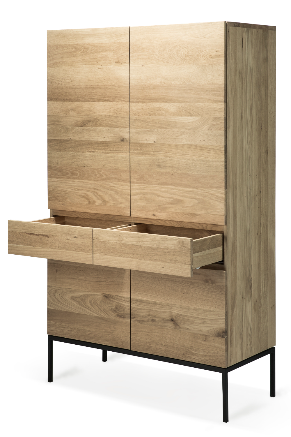 Oiled Oak Storage Cabinet | Ethnicraft Ligna | Woodfurniture.com