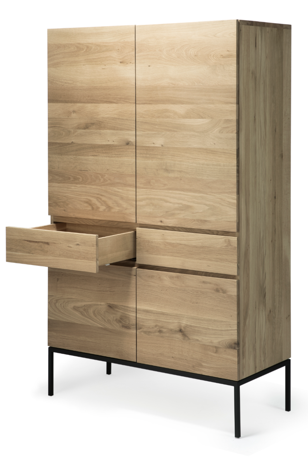 Oiled Oak Storage Cabinet | Ethnicraft Ligna | Woodfurniture.com