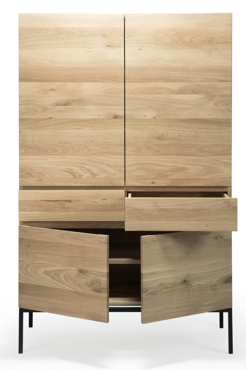 Oiled Oak Storage Cabinet | Ethnicraft Ligna | Woodfurniture.com