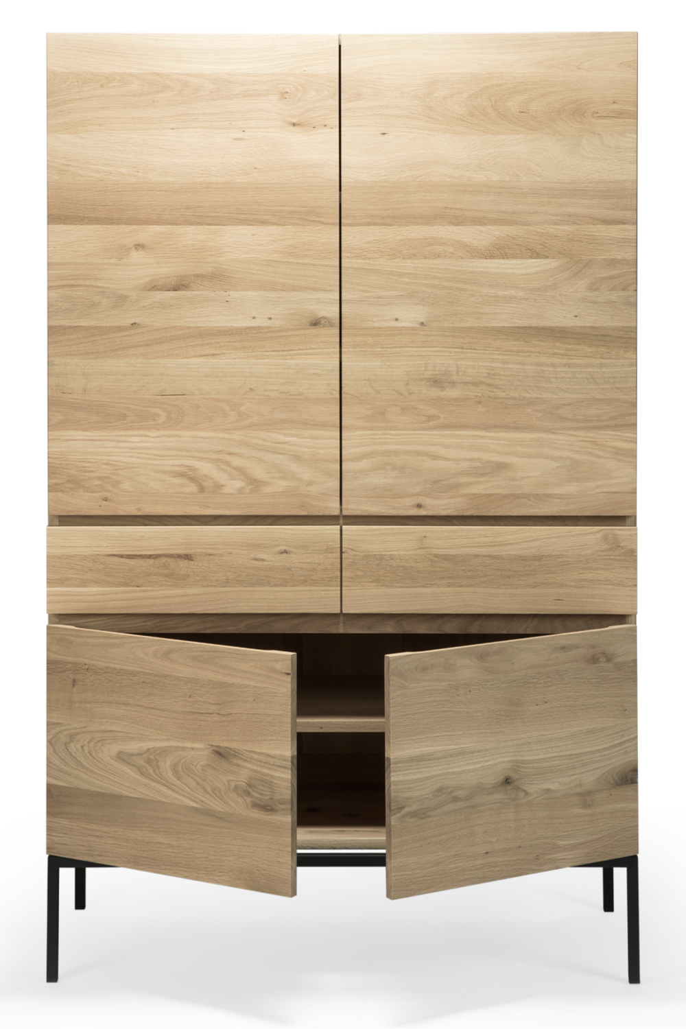 Oiled Oak Storage Cabinet | Ethnicraft Ligna | Woodfurniture.com