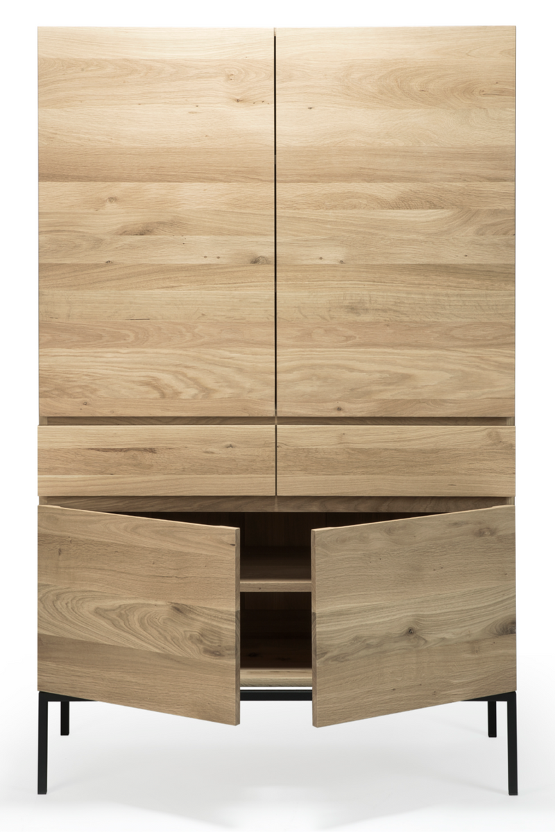 Oiled Oak Storage Cabinet | Ethnicraft Ligna | Woodfurniture.com