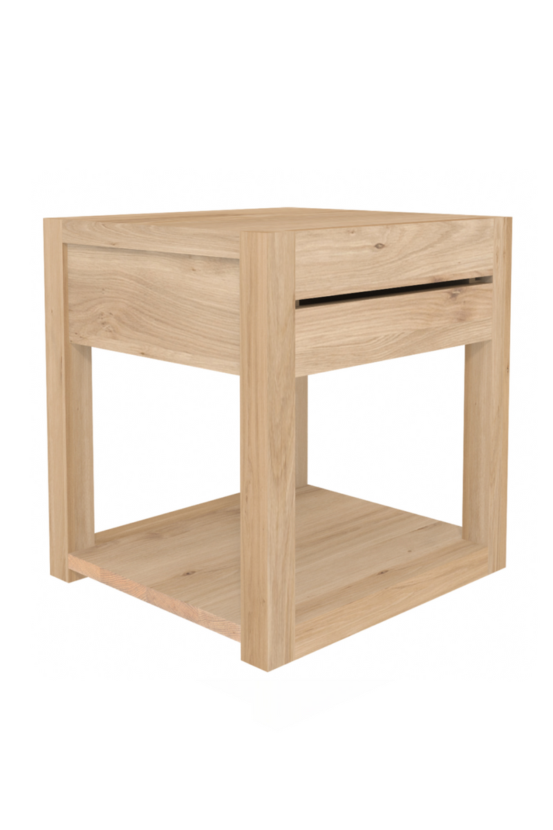 Oiled Oak Bedside Table | Ethnicraft Azur | Woodfurniture.com