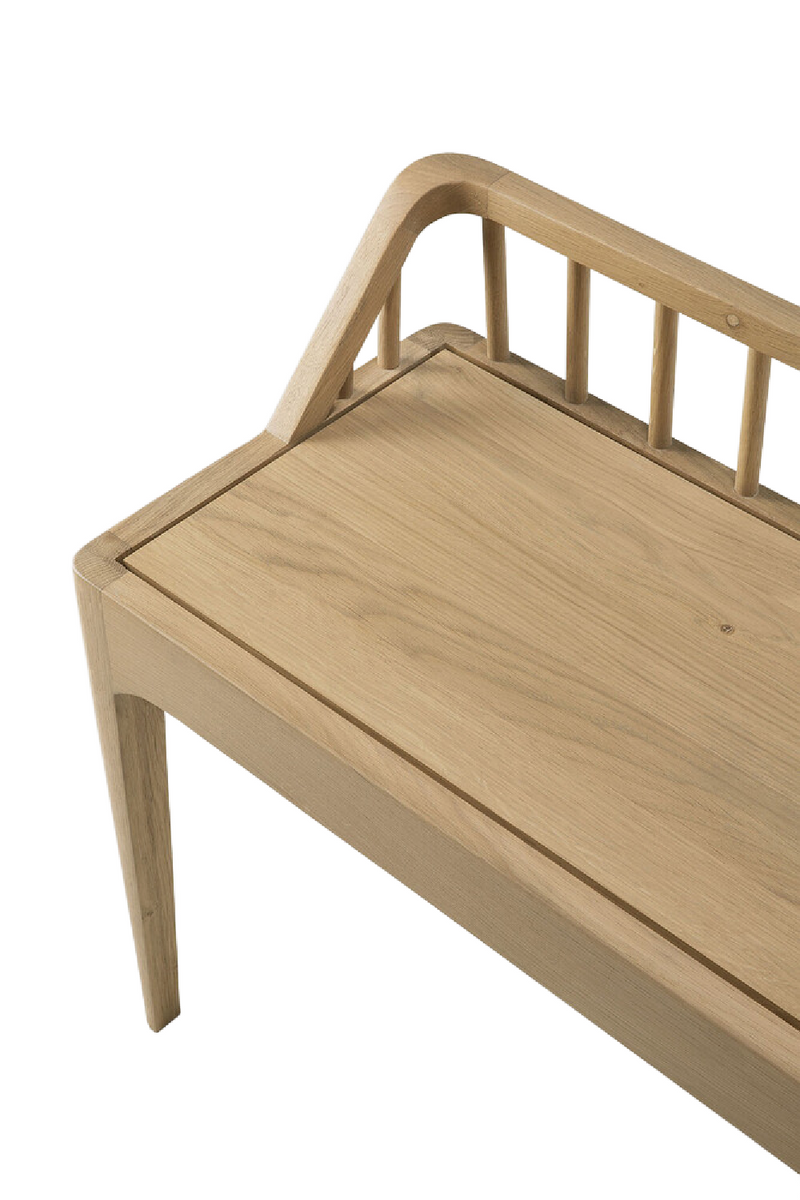 Modern Nordic Oak Bench | Ethnicraft Spindle | Woodfurniture.com
