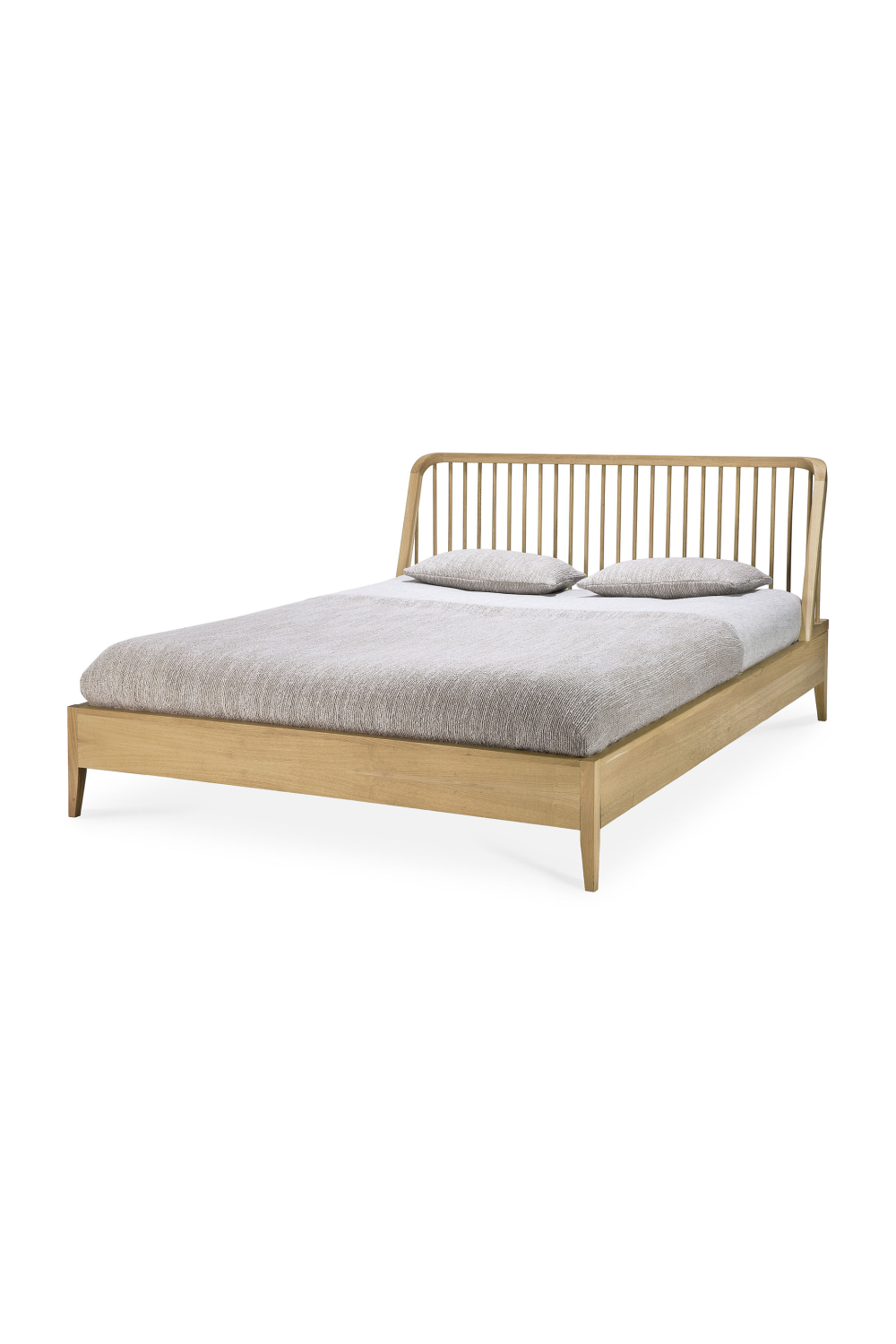 Natural Oak Bed | Ethnicraft Spindle | OROA TRADE