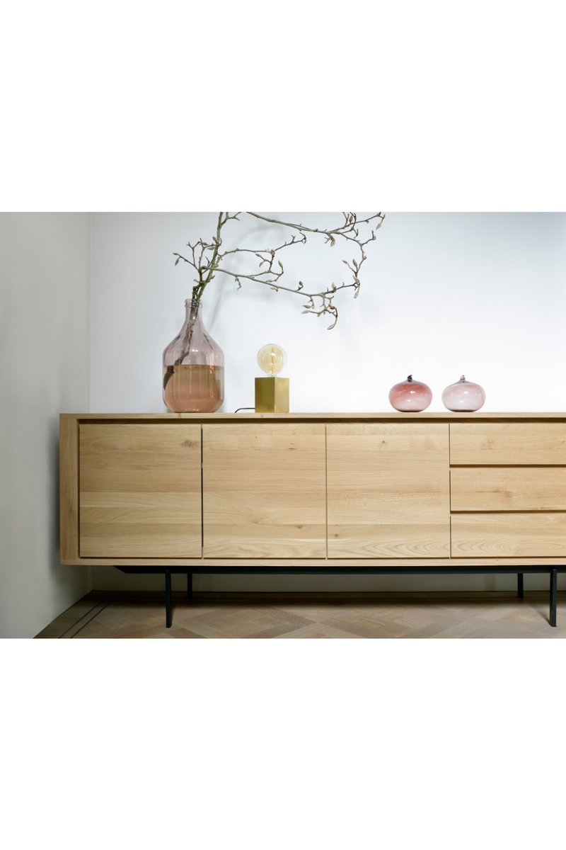 Oiled Oak Modern Sideboard | Ethnicraft Shadow | Woodfurniture.com