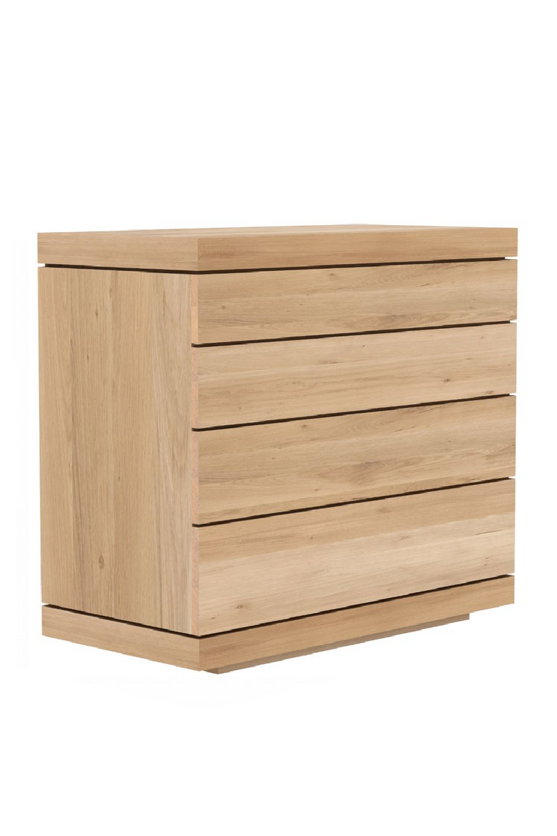 4-Drawer Oiled Oak Dresser | Ethnicraft Burger | Wood Furniture