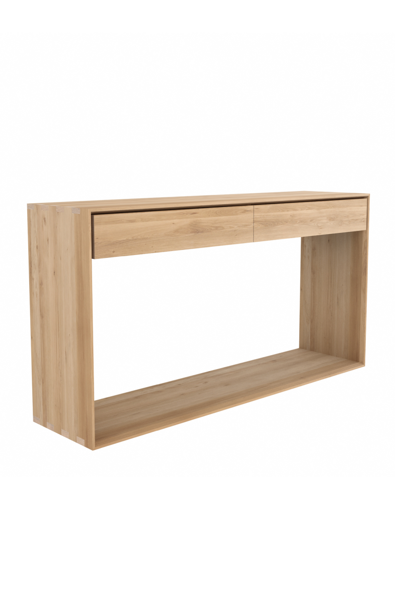Oak 2-Drawer Console Table | Ethnicraft Nordic | Woodfuniture.com