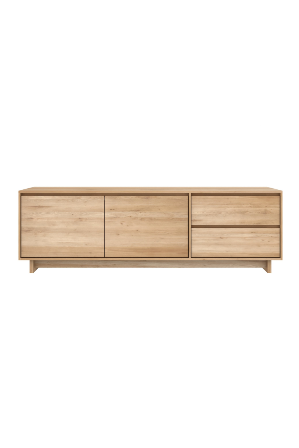 Oiled Oak TV Cabinet | Ethnicraft Wave | Woodfurniture.com