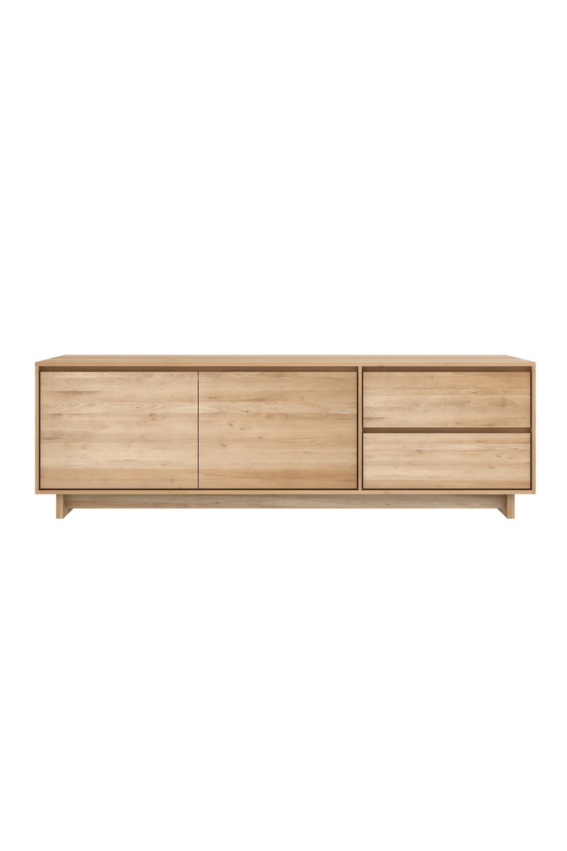 Oiled Oak TV Cabinet | Ethnicraft Wave | Woodfurniture.com