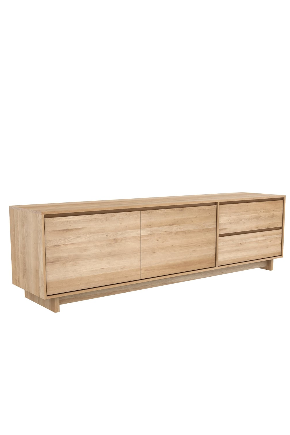 Oiled Oak TV Cabinet | Ethnicraft Wave | Woodfurniture.com