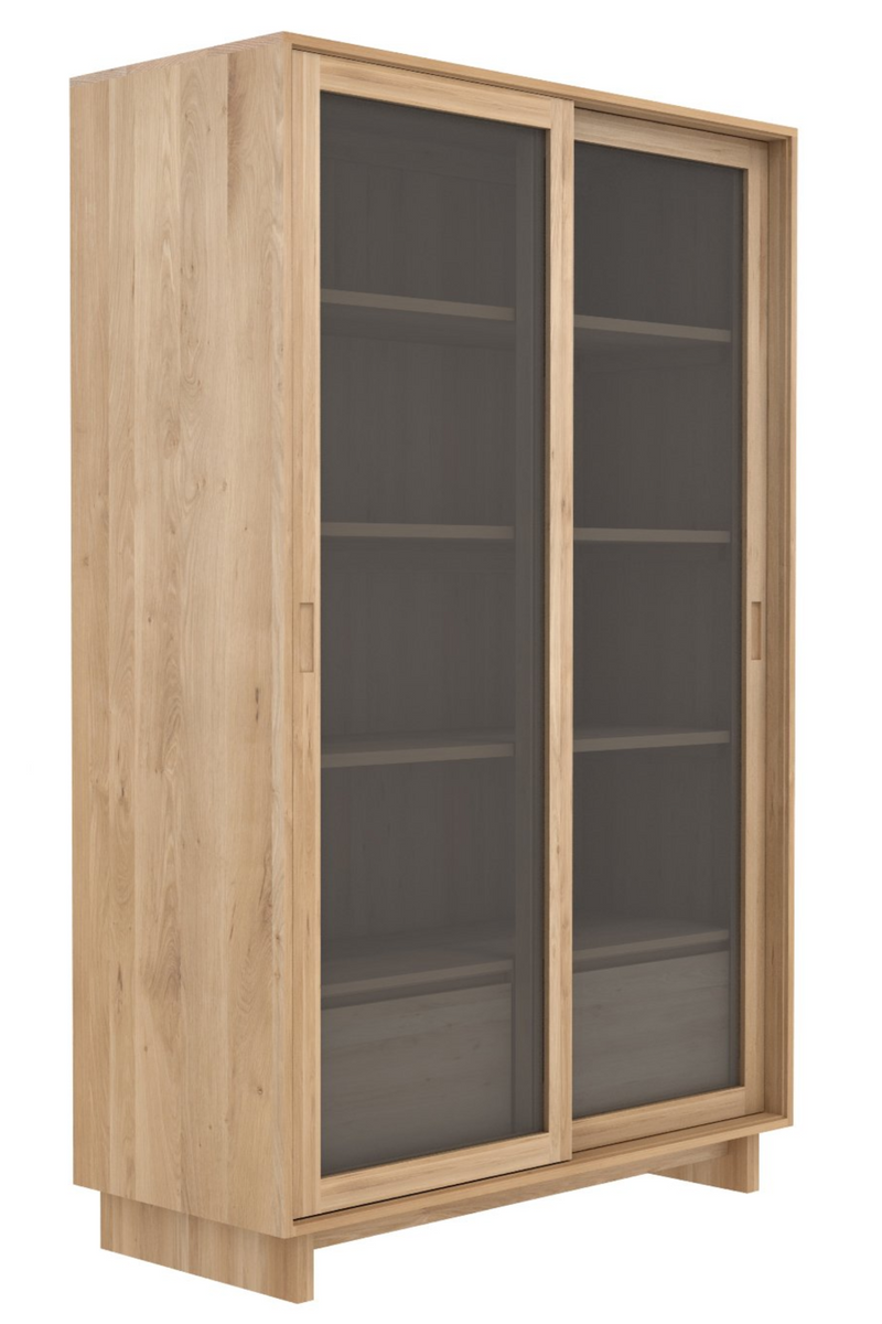 Oak Sliding Door Cabinet | Ethnicraft Wave | Woodfurniture.com