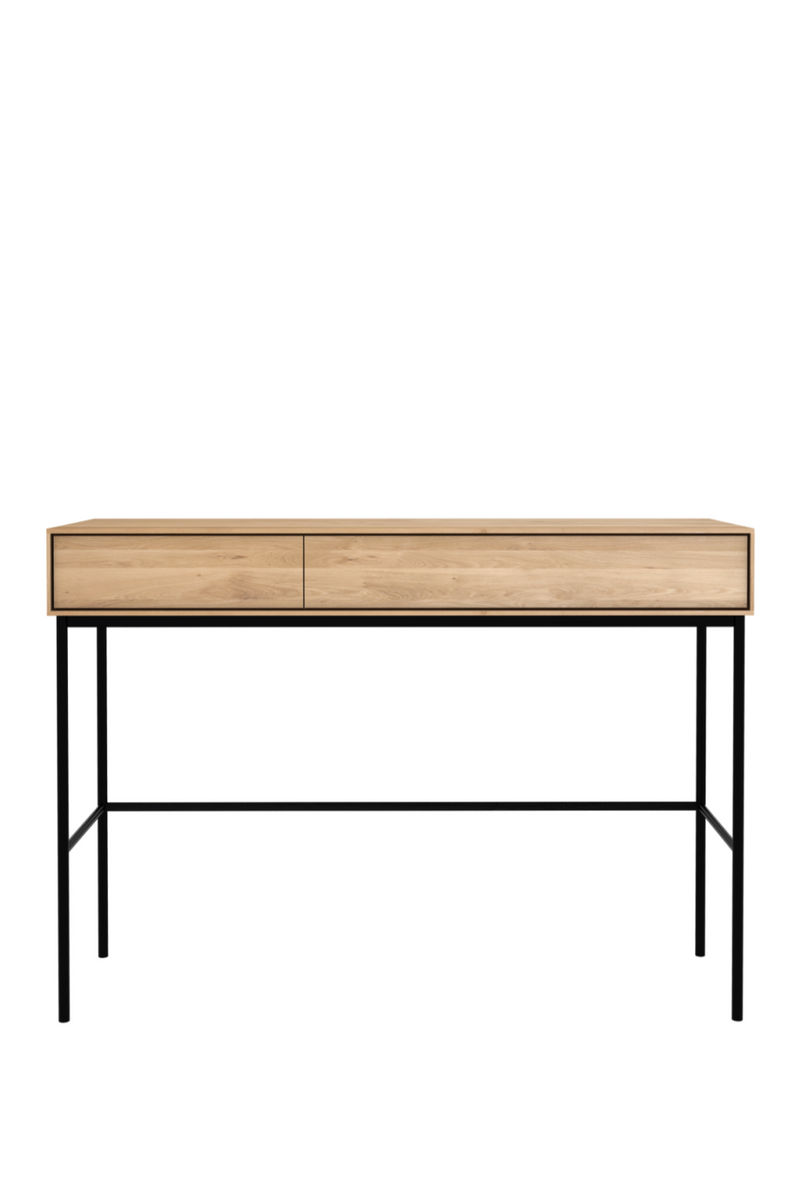 Oak Wood Desk With Drawers | Ethnicraft Whitebird | Woodfurniture.com