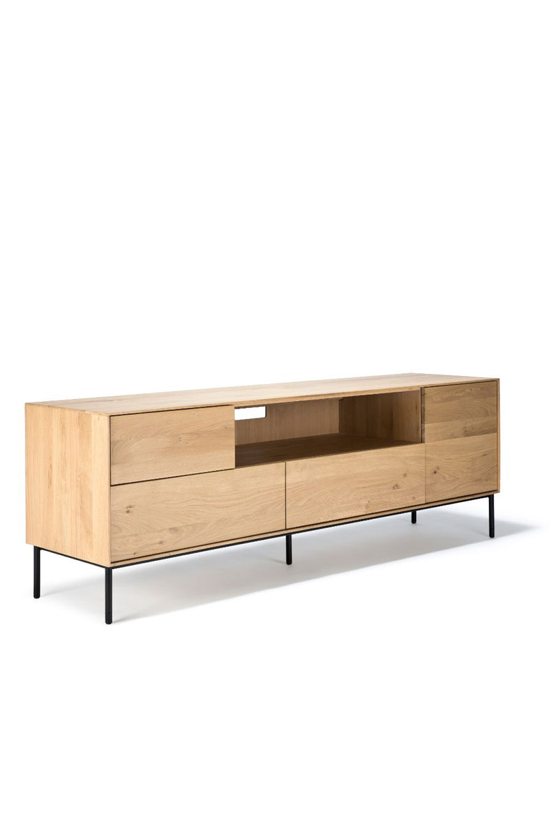Solid Oak TV Cupboard | Ethnicraft Whitebird | Woodfurniture.com